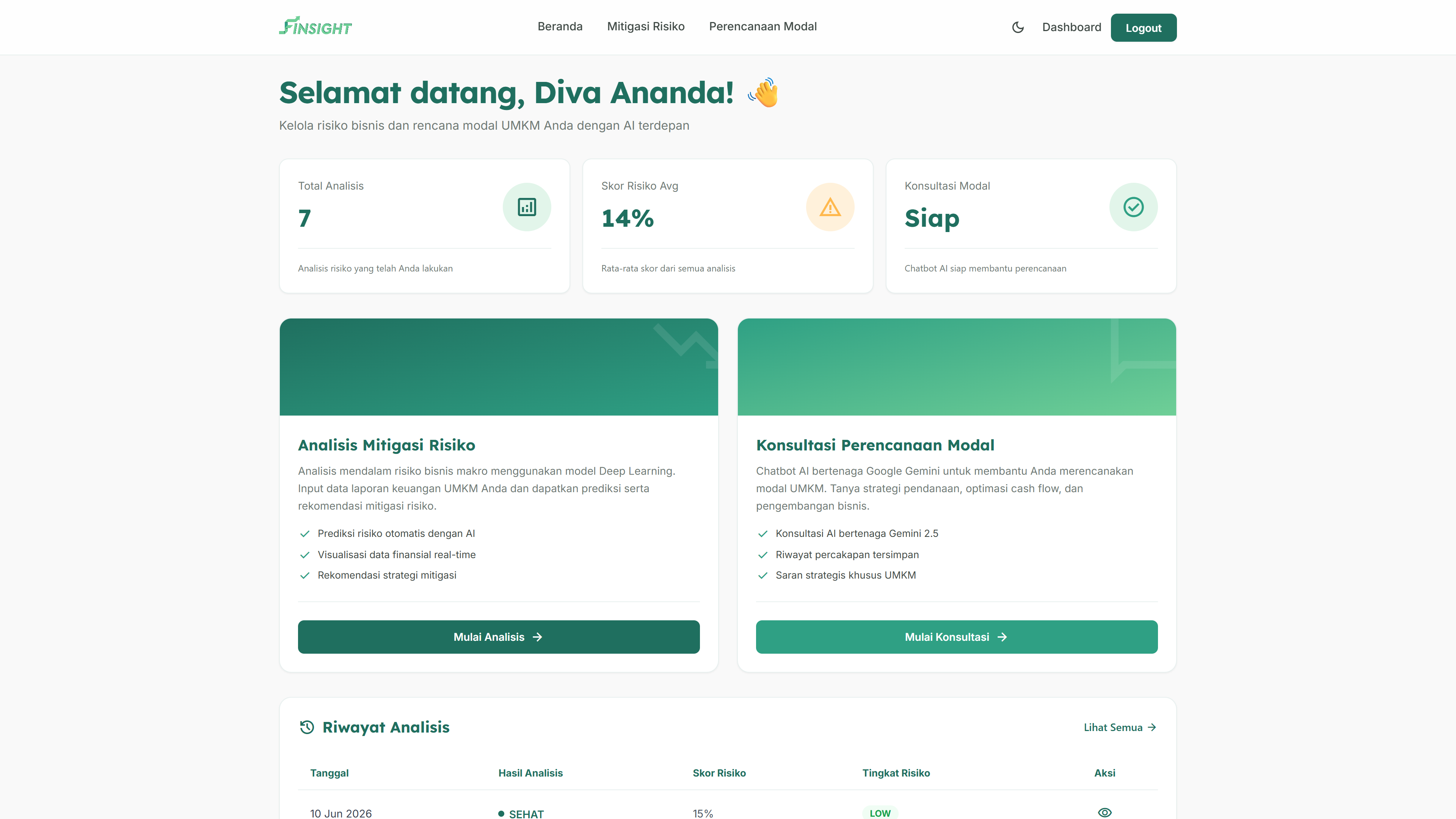 FinSight Screenshot 2